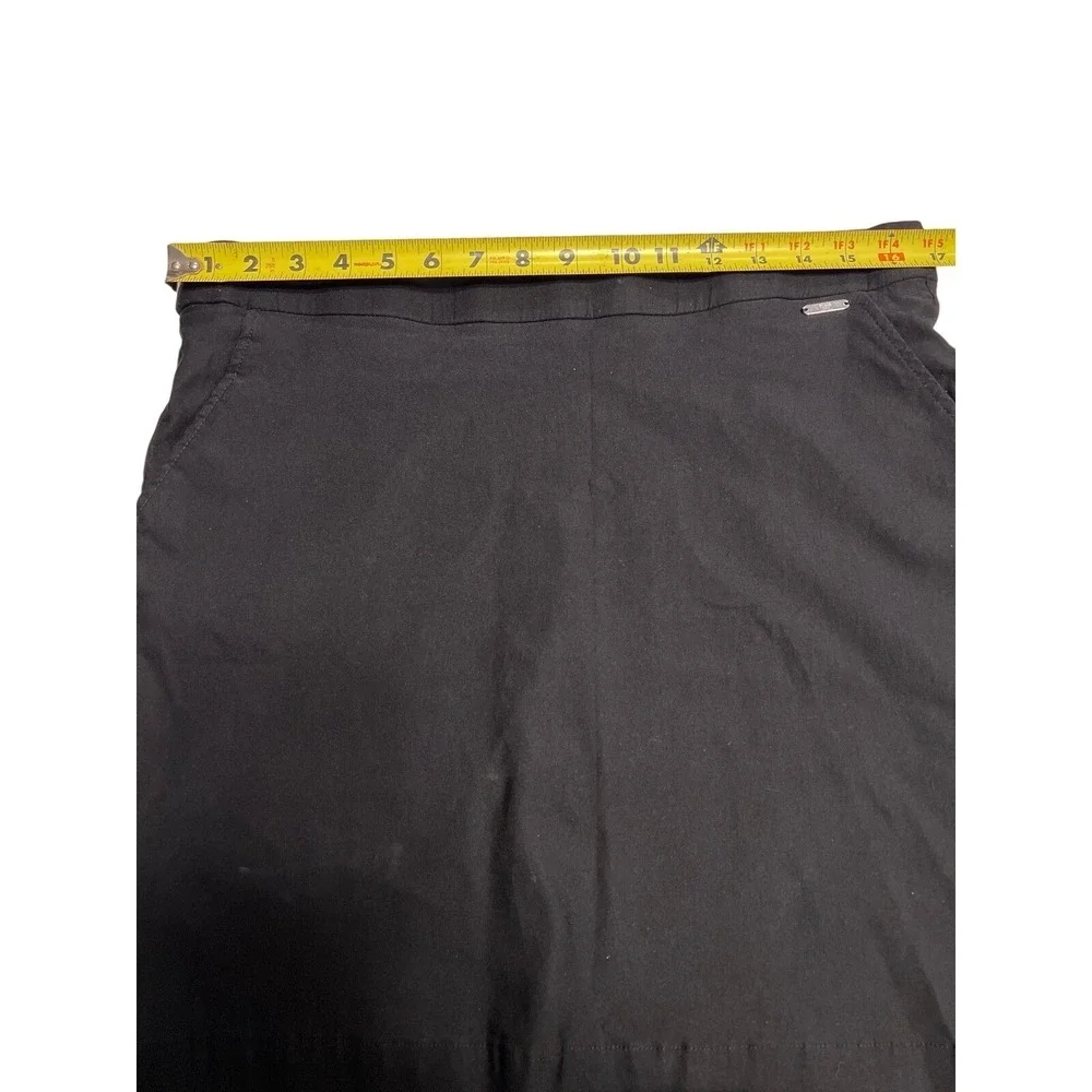 Rafaella Womens Black Active Skort Built-in‎ Shorts Pockets RSBSF071 Large